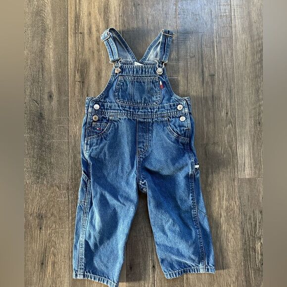 TODDLER BOYS TOMMY HILFIGER OVERALLS SIZE 18-24 MOS - Picture 1 of 4